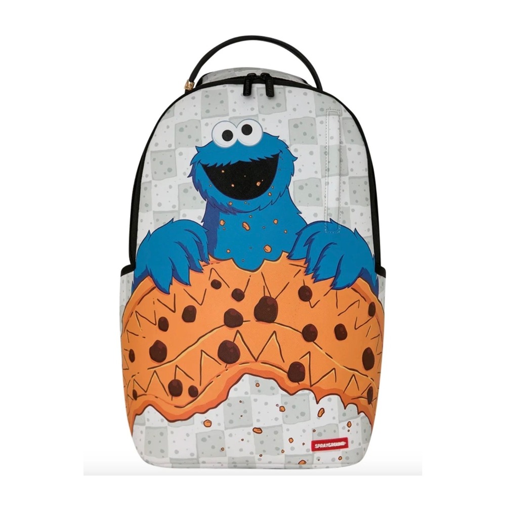 SPRAYGROUND SESAME STREET BIGGG COOKIE MONSTER BACKPACK NWT